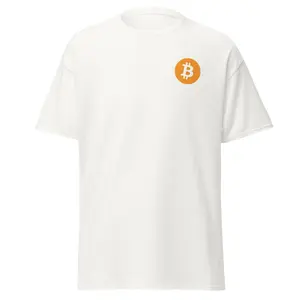 3rd Ave Prints Men's Classic Short-Sleeve Round Neck Bitcoin Tee - 100% Cotton-Polyester Fabric Streetwear Tshirt, Casual Menswear Tops