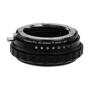 Fotodiox DLX Stretch Lens Adapter - Nikon Nikkor F Mount G-Type D/SLR Lens to Micro Four Thirds (MFT, M4/3) Mount Mirrorless Camera Body with Macro Focusing Helicoid and Magnetic Drop-In Filters