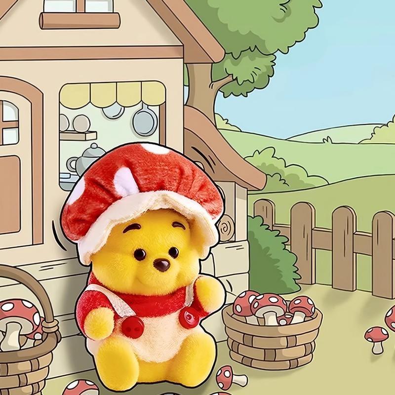 [Holiday Surprise Blind Box]Disney Winnie the Pooh Garden Series Blind Box – Cute Mystery Collectible Figurines for Gifts & Home Decoration