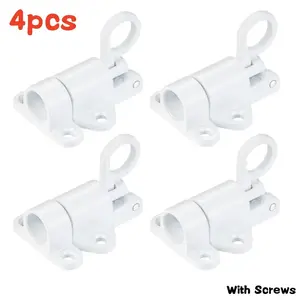 4Pcs Aluminum Alloy Self-Closing Latches Window Gate Security Pull Ring Spring Bounce Door Bolt Anti-Theft Automatic Latch Lock Does not apply