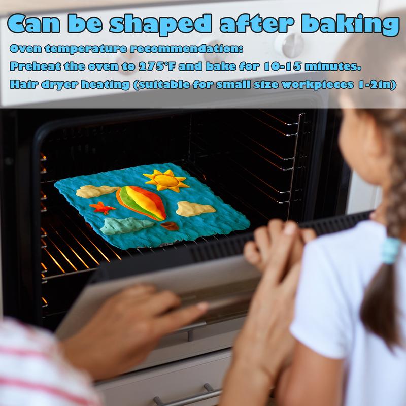 Tomorotec 100PCS Polymer Clay Value Pack in Bulk Small Blocks Starter Kit with Tools for Sculpting - DIY Clay for Kids air dry  clay