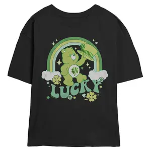 Junior's Care Bears Good Luck Shamrock T-Shirt