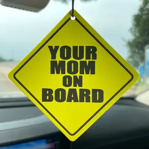 Hilarious Car Air Freshener Pendant, Long-Lasting Scented Paper, Aromatherapy Fragrance for Rearview Mirror & Vent, Stress Relief Accessory