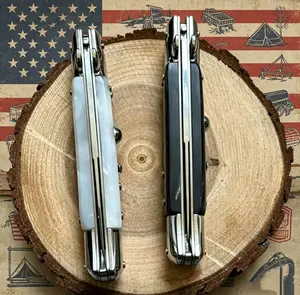EDC Folding Pocket Knife with Wood Handle for Adults, Lightweight Whittling & Bushcrafting Tool for Camping, Hiking, Fishing & Peeling