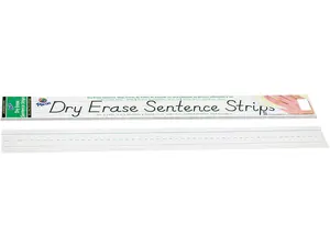 Pacon Dry-Erase White Sentence Strips