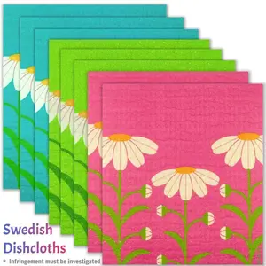 Original Swedish Dishcloths for Kitchen 6/8 Pack - Reusable Paper Towels Washable, Food-Safe & Without Plastic - Dish Rags Suitable for Any Surface