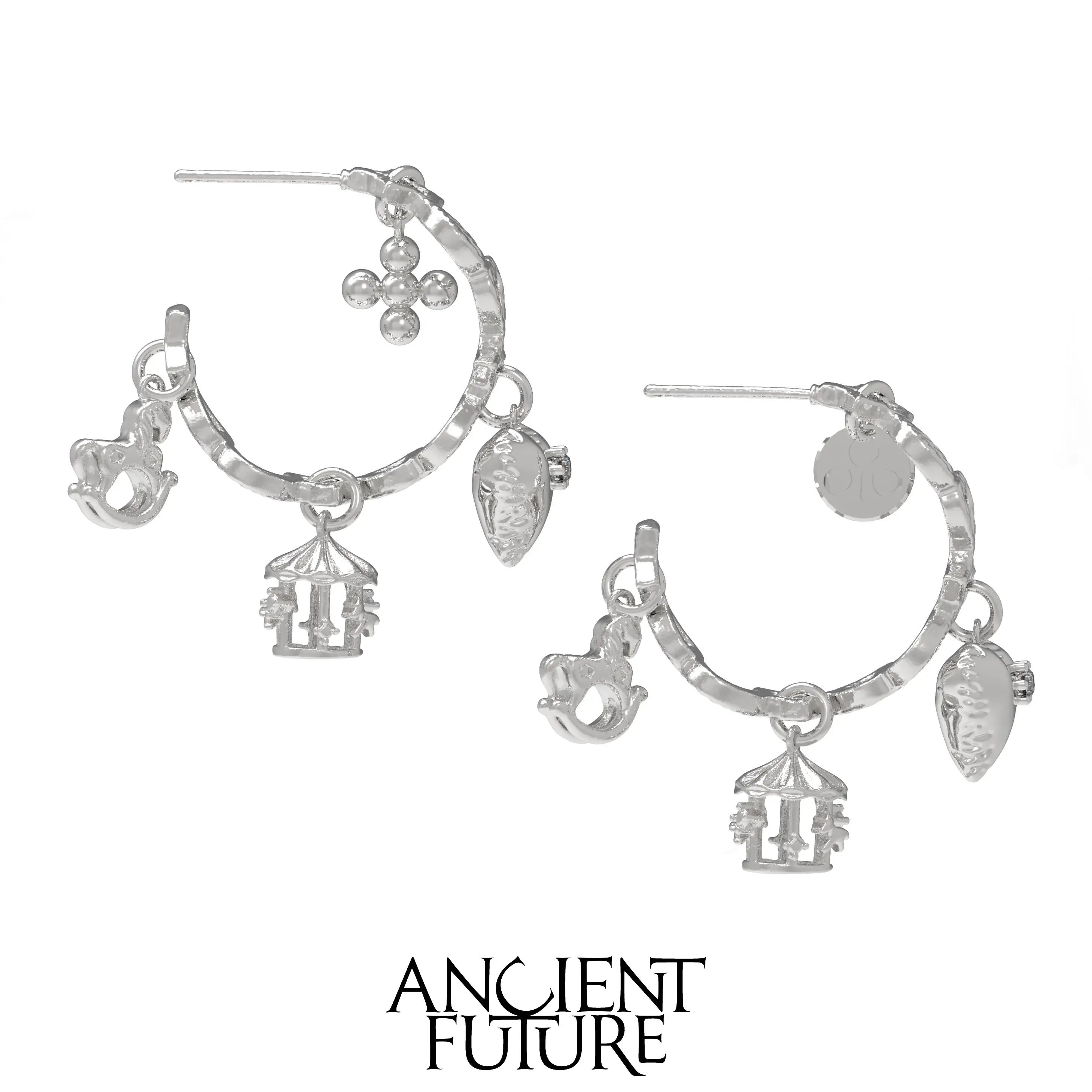 ANCIENT FUTURE Rocking horse hoop earrings