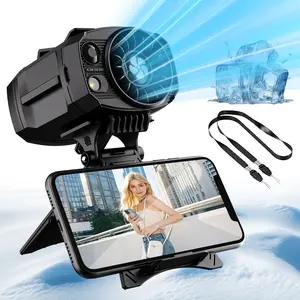 【2026 Upgrade】Portable Waist Fan 3000mAh Rechargeable, 4-Speed Wearable Belt Fan with LED Light, Hands-Free Personal Fan for Outdoor Work, Farming, Travel, Fishing, Fathersdaygift, Perfect Gift