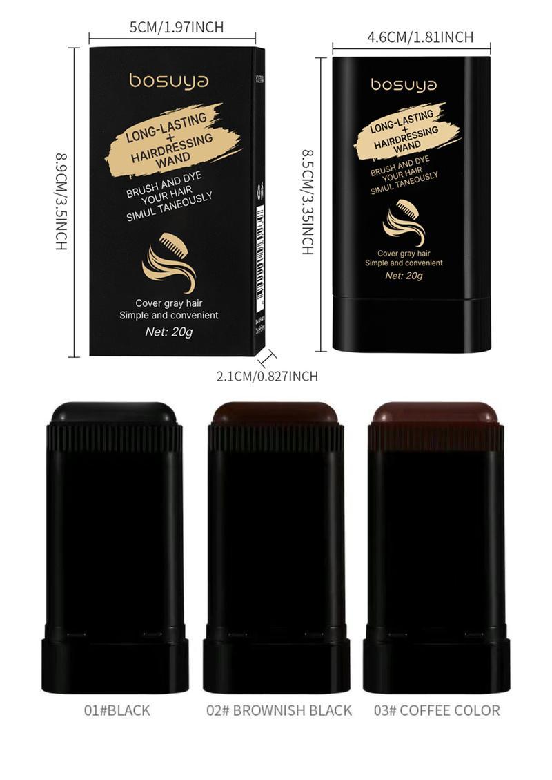 Bosuya Ultimate Hair Dye Comb 20ml Disposable Pen Waterproof Sweatproof Easy Application Fast Color Replenishment Long-lasting NonFading Ideal for Blonde Highlights Haircare Natural 01#Black Black Friday Exclusive Gentle