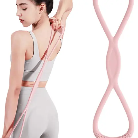 Figure 8 Resistance Bands for Women Men,Resistance Band Figure for Working Out, Non-Slip Handles, Home Gym, Yoga & Physical Therapy