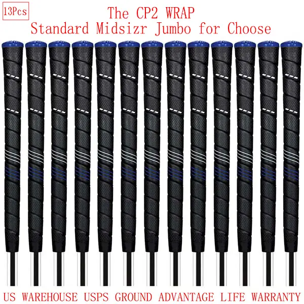 CP2 Wrap 13Pcs Golf Club Grip Tacky Feel Standard Midsize Jumbo for Enhanced Golf Performance