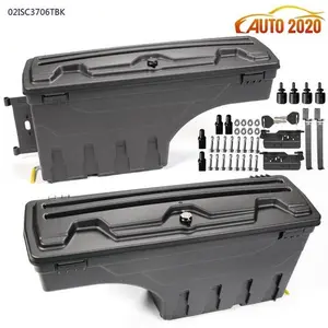 Lockable Storage Truck Bed Tool Box Left&Right Fit For 2002-2018 Dodge Ram 1500 2500 3500 Upgraded Version