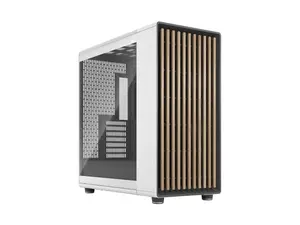 Fractal Design FD-C-NOR1X-04 North XL ATX mATX Mid Tower PC Case, Chalk White Chassis & Oak