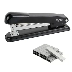 Metal Desktop Stapler, Stapler with 1000 Staples, Long Lasting Stapler for 50 Pages Paper, Office Binding Supplies for Home and Business Use, Office Stationery