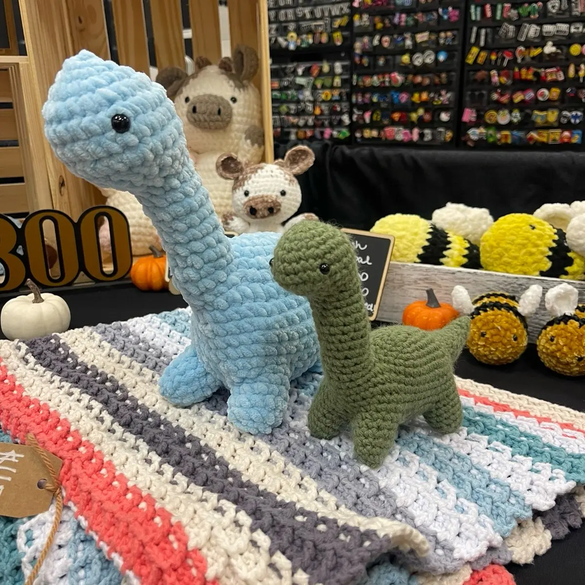 Crochet brontosaurus stuffie