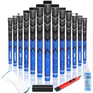 Golf Grips 13 Pack | Come with Solvent,15 Tapes,Vise Clamp and Hook  |  Weather Control and High Feedback Golf Club Grips