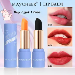 MAYCHEER color change moisturizing lipstick moisturizing and moisturizing for a long time, not easy to fade and make you look white and lip balm