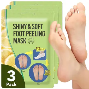3-Pack Foot Peel Mask – Exfoliates Calluses & Cracked Heels for Baby-Soft Feet