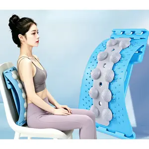 3D Lumbar Massage Board Top Lumbar Board Lumbar Soother Cervical Spine Lumbar Lift Back Massage Stretch Traction Spinal Orthotics Adjustable