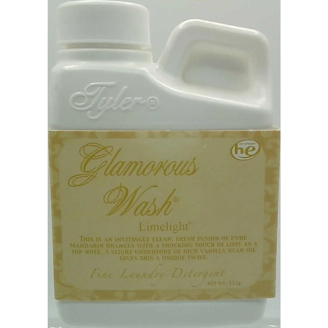 Tyler Candle Company Glamorous Wash Scented Household Detergent - Limelight Vanilla Twist Fragrance, All-Natural Soap, Biodegradable for Natural Cleaning, 4oz (112g), Chemical Free