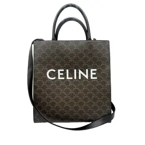 Pre-owned Celine Canvas Tote Bags Triomphe Medium Vertical Cover