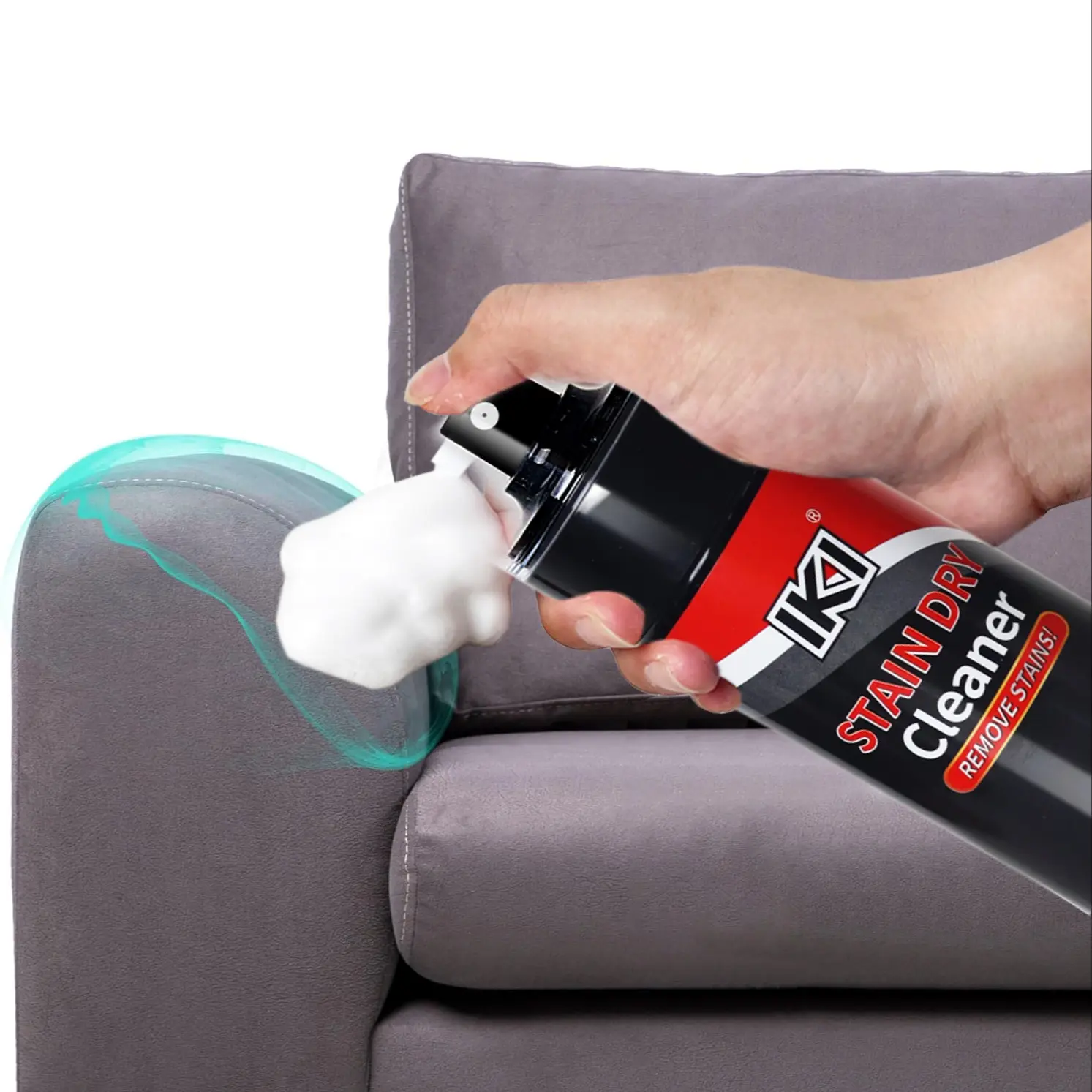 Fabric Foam Cleaner for Home Use, Versatile Cleaning Agent for Sofa Bed Mattress Curtains Carpets Cushions, No Rinse Stain Remover, Stain Remover Spray