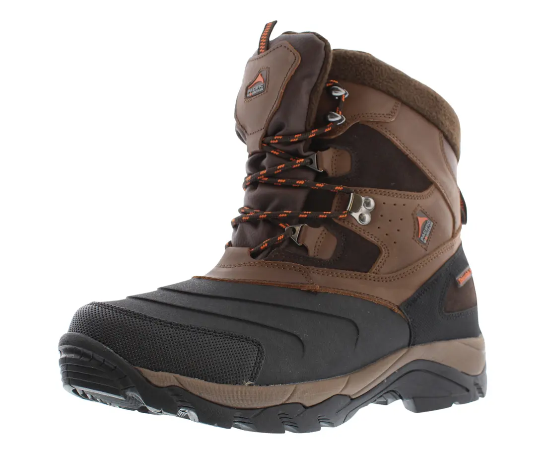 Pacific Mountain Mens Tundra Water-Resistant Winter Snow Boots