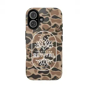 Old School Camo Treaty Oak Revival Waterfowl Tough Case, For All  Series 16 15 14 13 12 11 Pro Max & More, Durable Protective Shockproof for iPhone17 ProMax