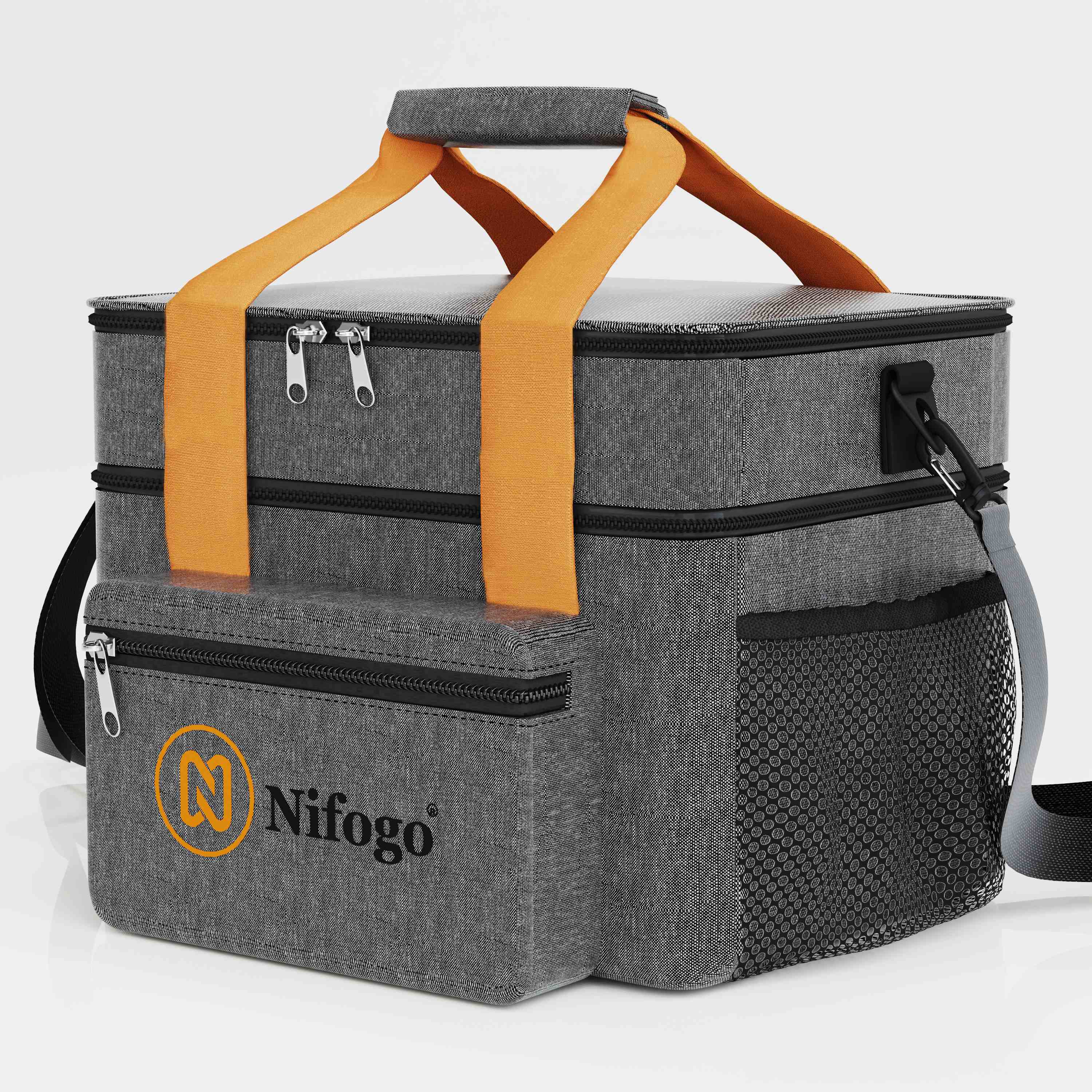 Nifogo 15L Insulated Lunch Bag - Thermal, Leakproof, Water Resistant Portable Cooler Tote for Women, Work & Picnic, Large Capacity Versatile Insulated Bento Bag, Lunch Bags Women