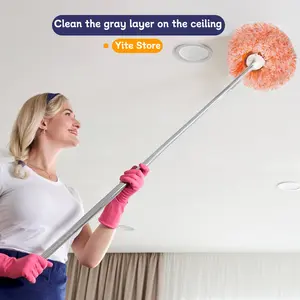 Ceiling Mop Flexible Rotating Dust Mop for Floor Wall Tile Glass Window Car Cleaning Wet Dry Mop Cleaning Supplies Tools
