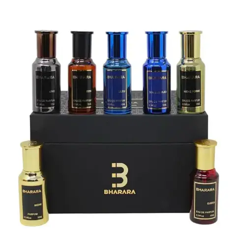 Bharara Collection Miniatures Gift Set, Aromatic Unisex Fragrance Eau de Parfum, 7 Pcs x 10ml Perfumes for Women, Single Item Fragrance Product