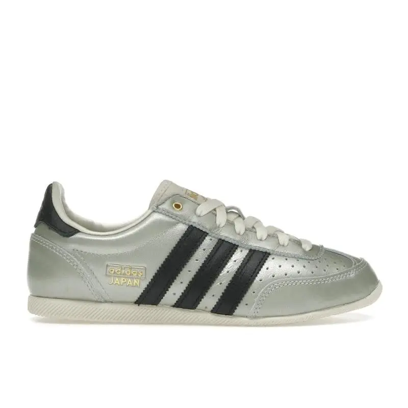 adidas Japan Alumina Black (Women's) Sneakers | Women's Lifestyle Shoes | Classic adidas Low Top Footwear Featuring Premium Leather Upper, Signature 3-Stripes Branding, Durable Rubber Outsole, Comfortable Fit, and Versatile Everyday Streetwear Style