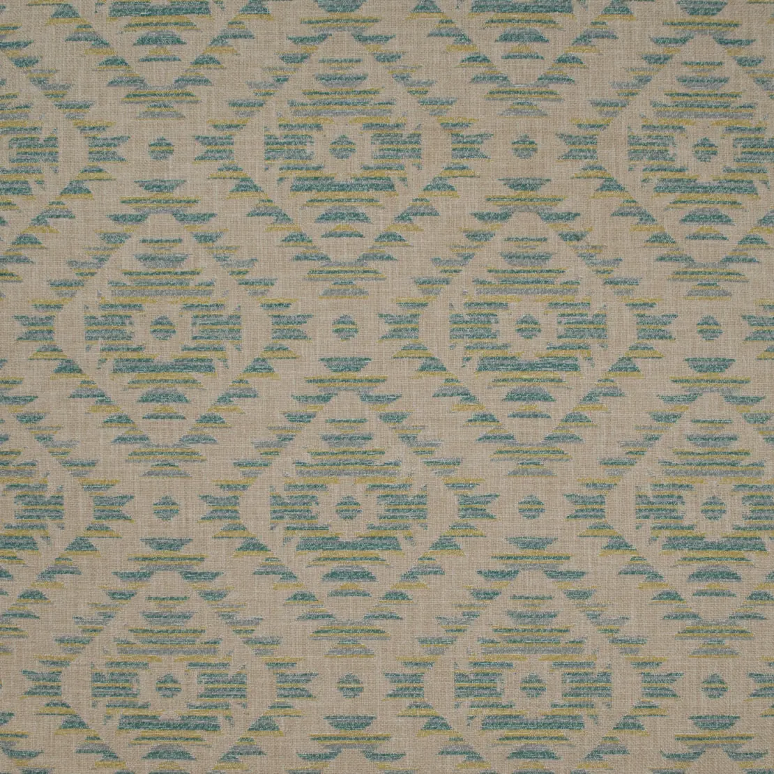 Aztec Juniper-Green—Decorating Fabric—Abstract Style Diamond  Pattern—100% Polyester—54" Inches Wide—Sold by the Yard