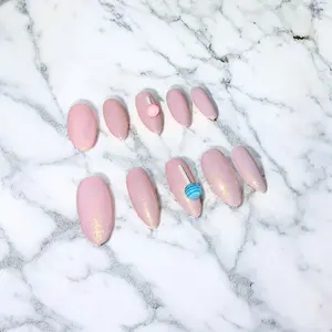 Pink Lollipop #0029 - Pink Object with Lollipop Design on Red Background