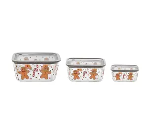 Temp-tations 3-Piece Glass Container Set w/ Vented Lids