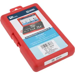 Recoil 33076 18-Piece Free-Running Thread Repair Kit with Screw-Locking Function, 18 Pieces