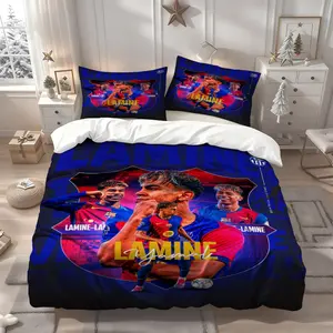 3pcs Theme pattern printing, exquisite patterned three-piece bedding set, quilt cover and pillowcase, soft and comfortable, perfect for home bedroom room, suitable for all seasons, best home party gift, 1 quilt, 1 Duvet Cover + 2 Pillowcases (No Insert)