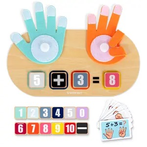 Educational Math Manipulatives Number Counting Blocks - 1 Set Unisex Montessori Method Finger Counting Toys, Birthday Gifts for Kids