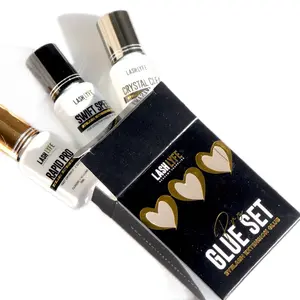 Pro Lash Glue Set for Perfect Eyelash Application - Makeup, Eyelashes