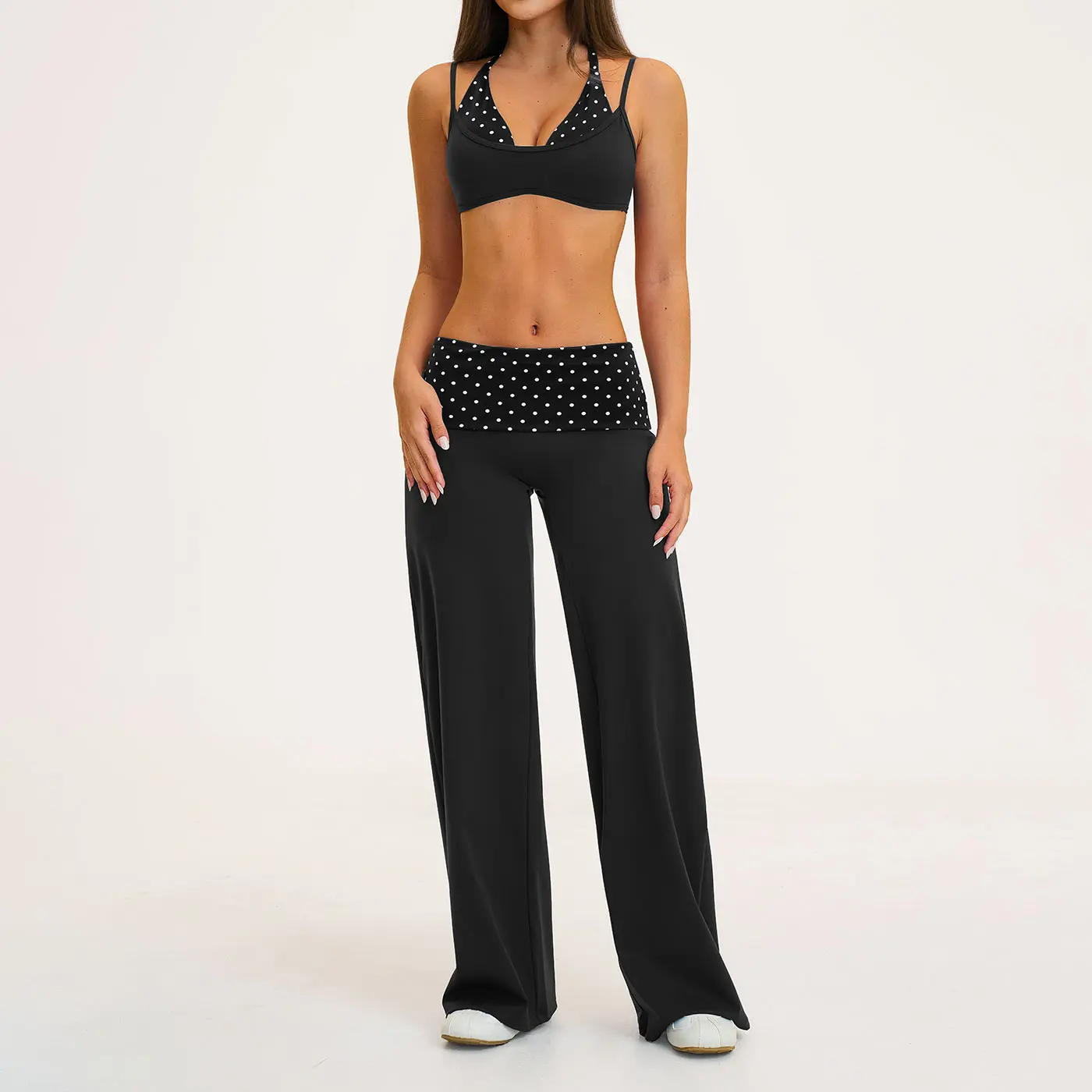 Black and white polka dots