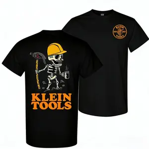 Unisex Skeleton Graphic T-Shirt, Classic Relaxed Fit Streetwear in Soft Fabric with a 2-Sided Print