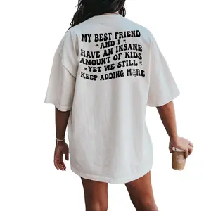 "My Best Friend and I Have an Insane Amount of Kids Yet We Still Keep Adding More" Shirt, Chaos Coordinator Shirt, Moms With Lots of Kids Shirt