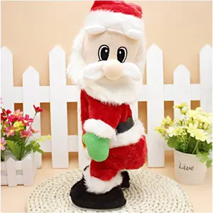 Twerking Santa Claus,Booty Shaking Santa Dancing Santa Claus with Music Singing Animated Christmas Santa Toys for Kids- English Song