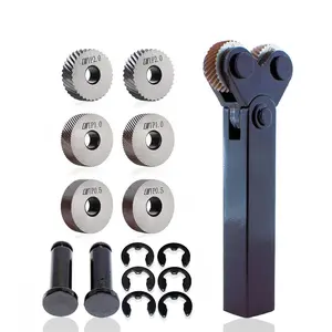 7 count high-Strength Double-Wheel Lathe knurling Tools Diagonal Diagonal knurling Wheel Pitch 0.5/1.0/2.0mm