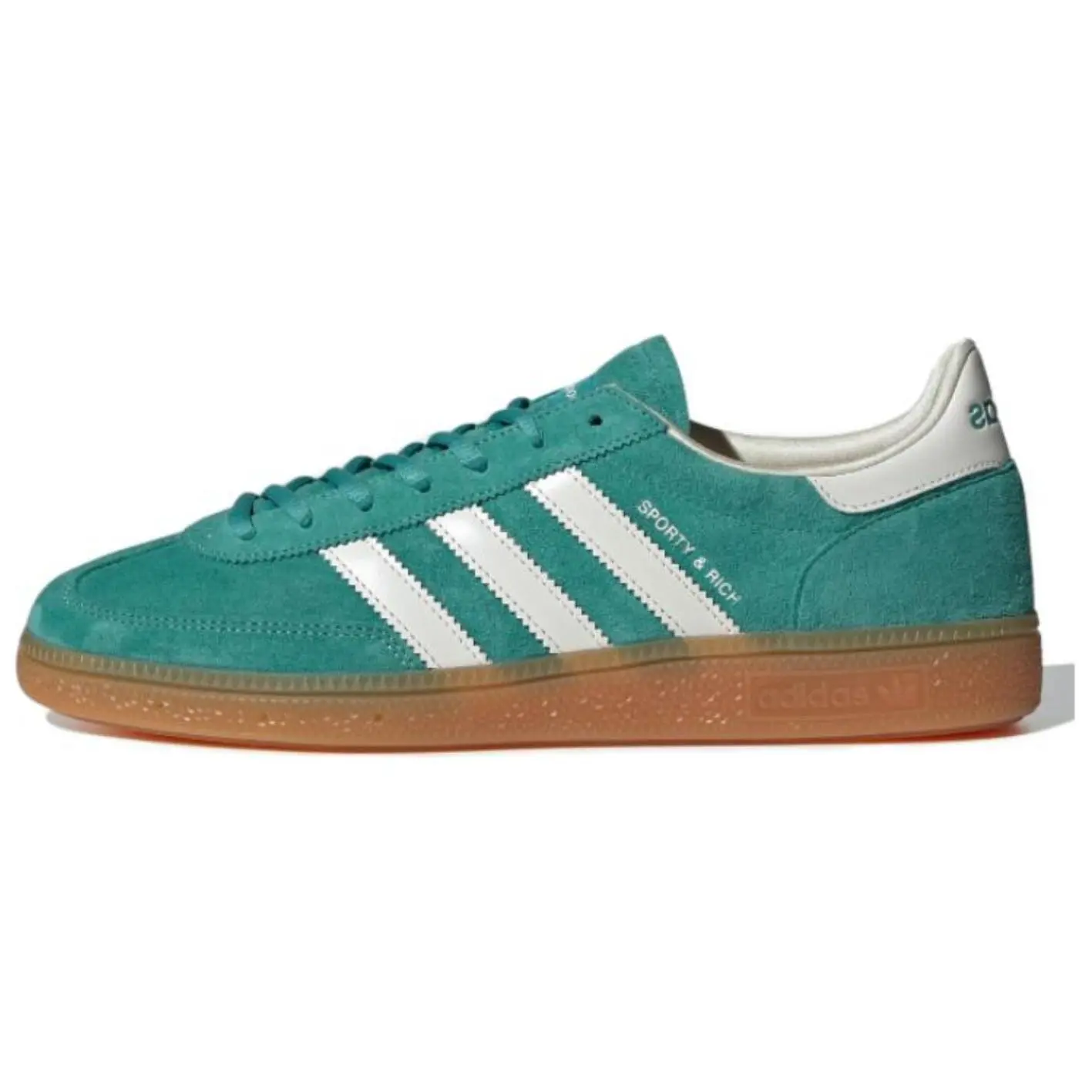 Adidas Sporty Rich X Handball Spezial Green Gum' Versatile Breathable Lightweight Low Top Skate Shoes Men's IH2148