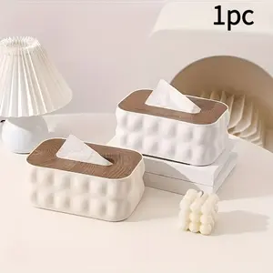 Upgraded minimalist style tissue box, large size/large capacity, INS style tissue box, home decoration, Bathroom organization, suitable for bathroom, bedroom, living room, dormitory, Halloween, Thanksgiving, Christmas