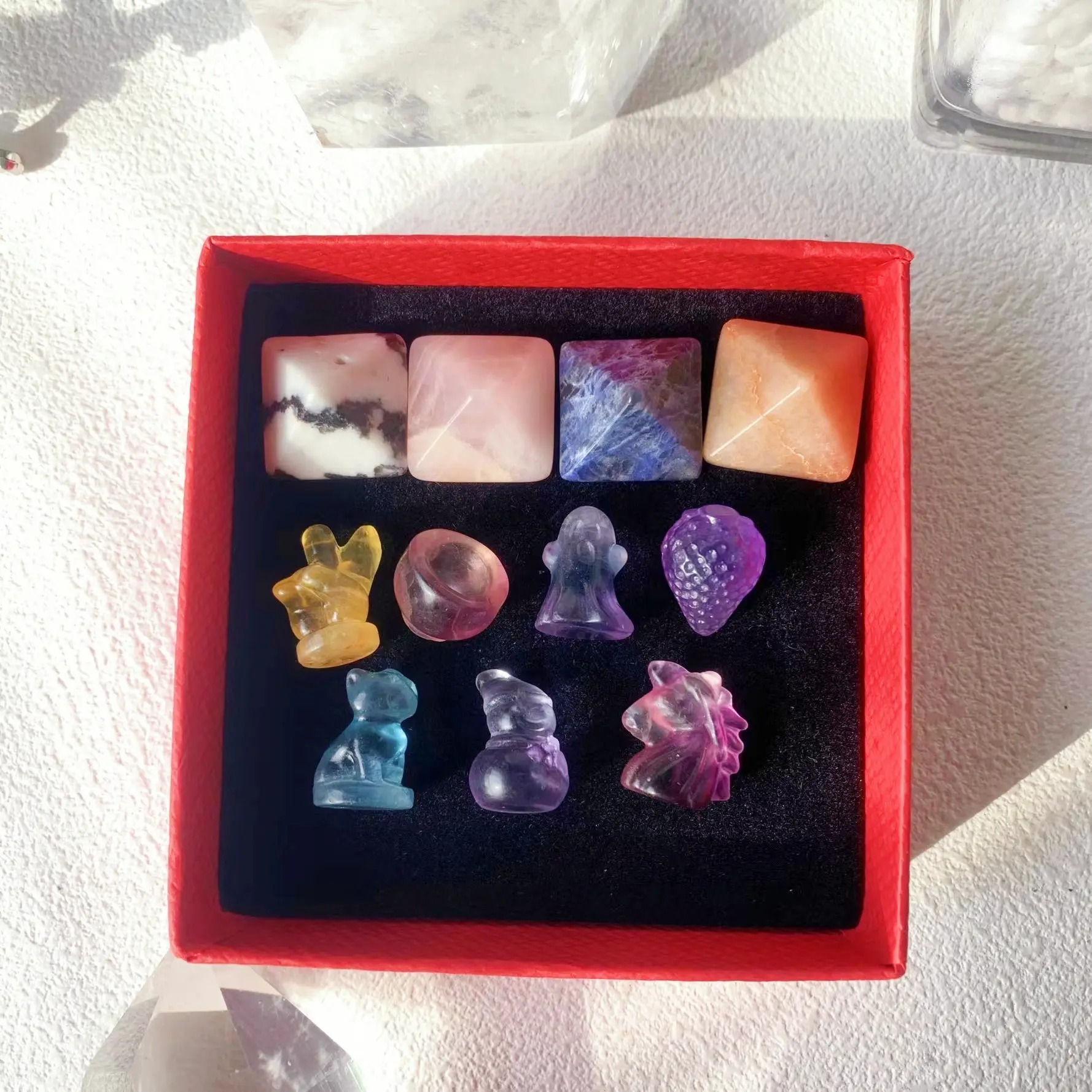 Style E 【Pyramid+Fluorite Carving】