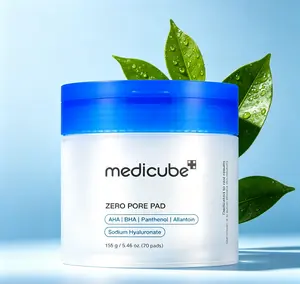 Medicube 0 Pore Facial Pads, 70 Count Gentle Exfoliating Treatment with Lactic AHA + 0.45% BHA, Oil Control, Pore Reducing, Skin Repair