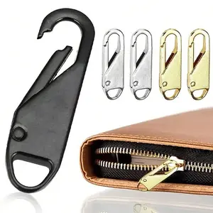 5pcs Removable Zipper Head, Zinc AlloyZipperPullReplacement For Clothes Jacket Luggage TravelBagZippAccessories