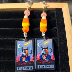 Halloween tarot earings